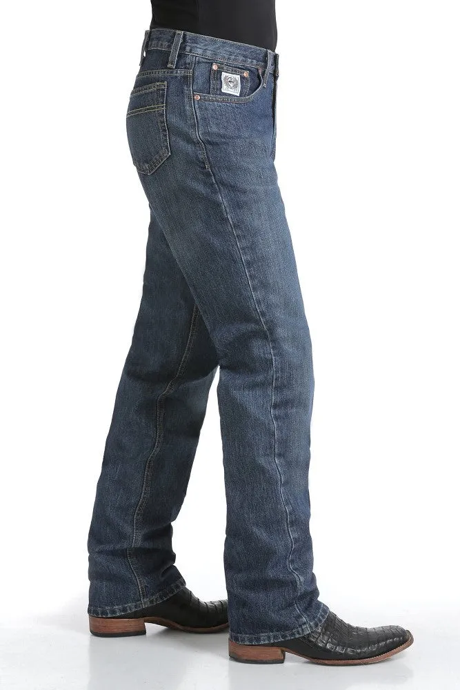Cinch Men's Relaxed Fit Whie Label Jean- Dark Stone