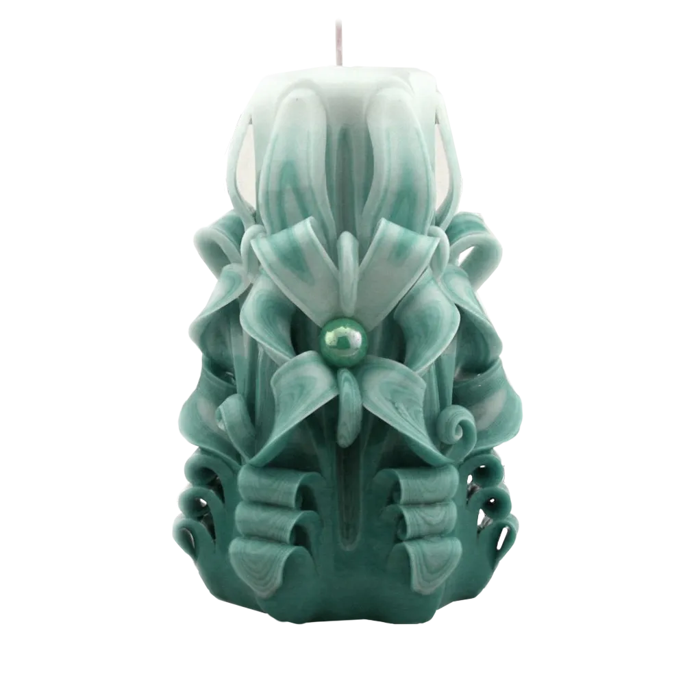 Hand carved candles decor