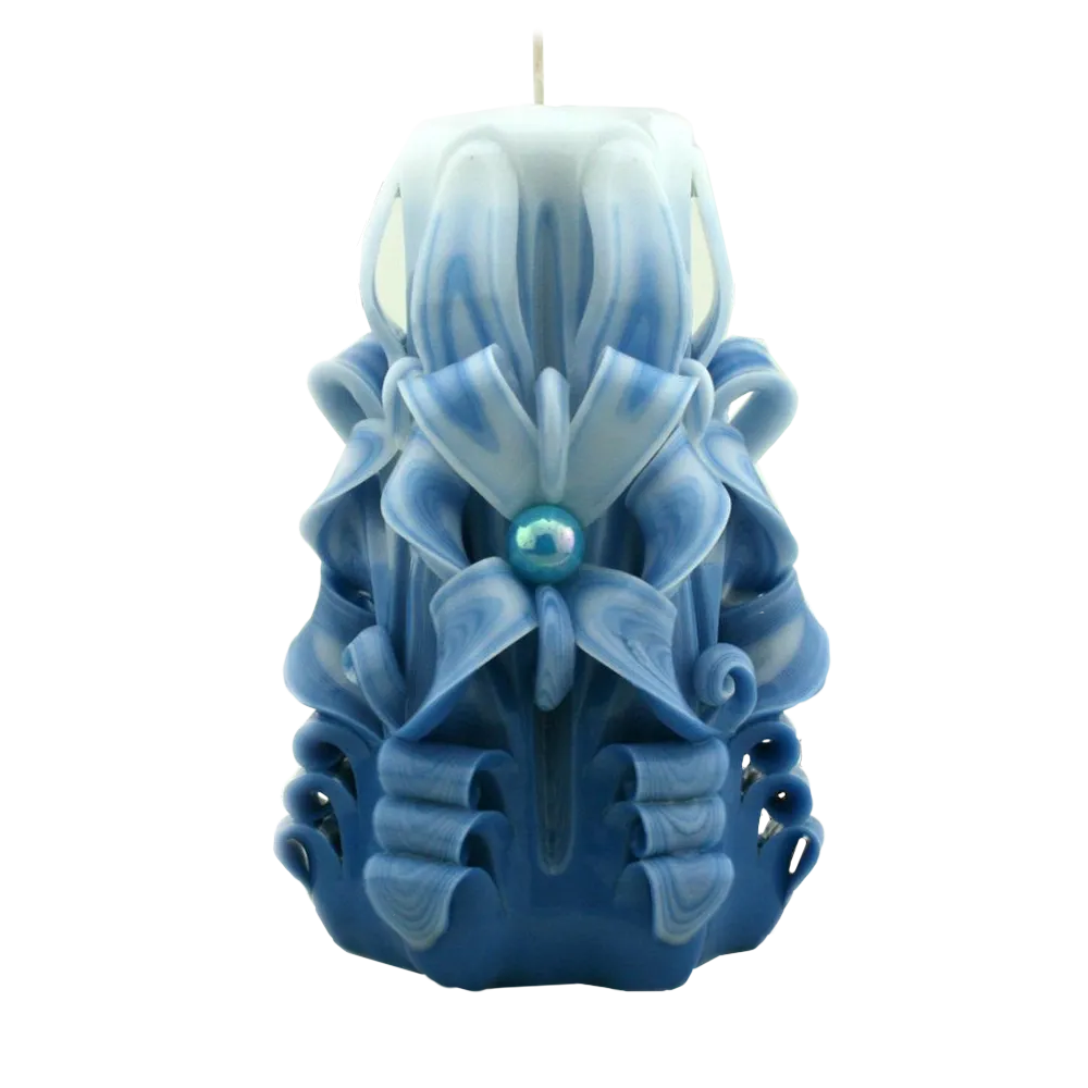 Hand carved candles decor
