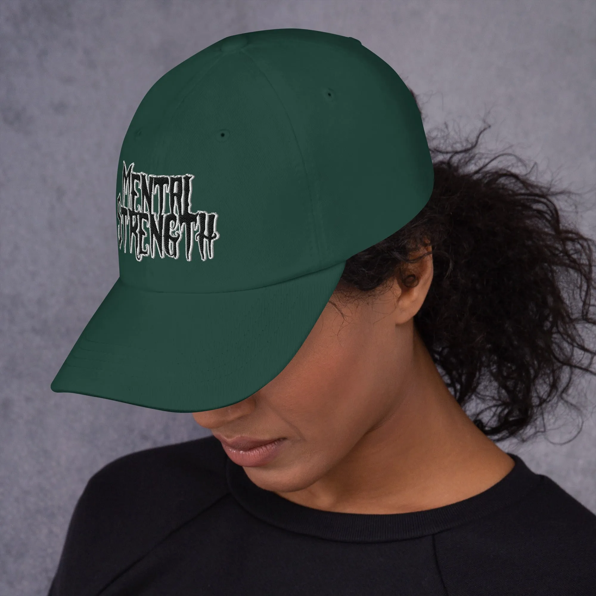 Mental Strength Silent Power Dad hat