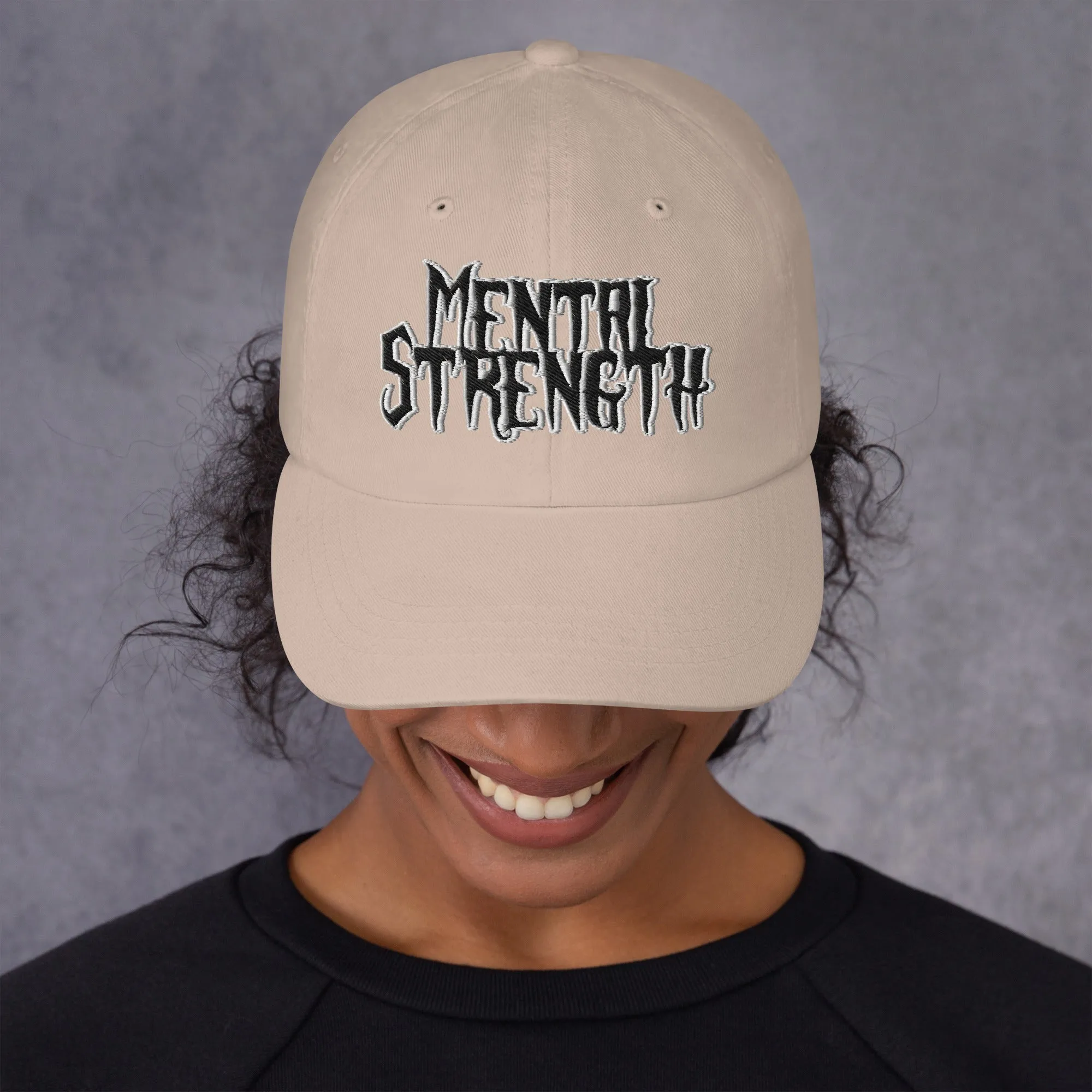 Mental Strength Silent Power Dad hat