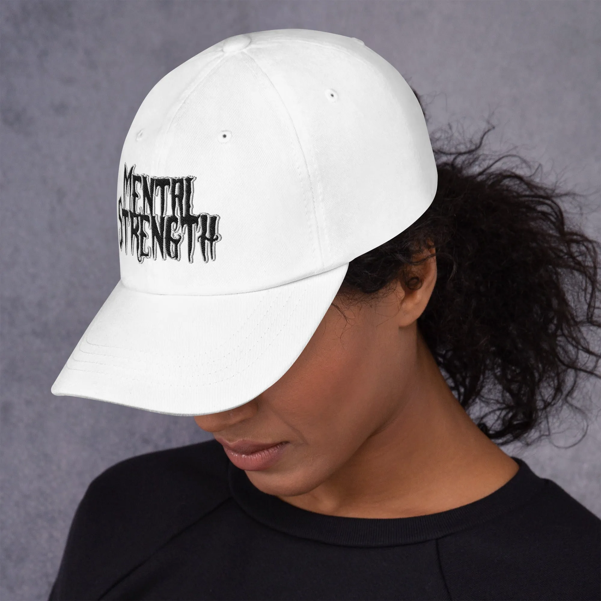 Mental Strength Silent Power Dad hat