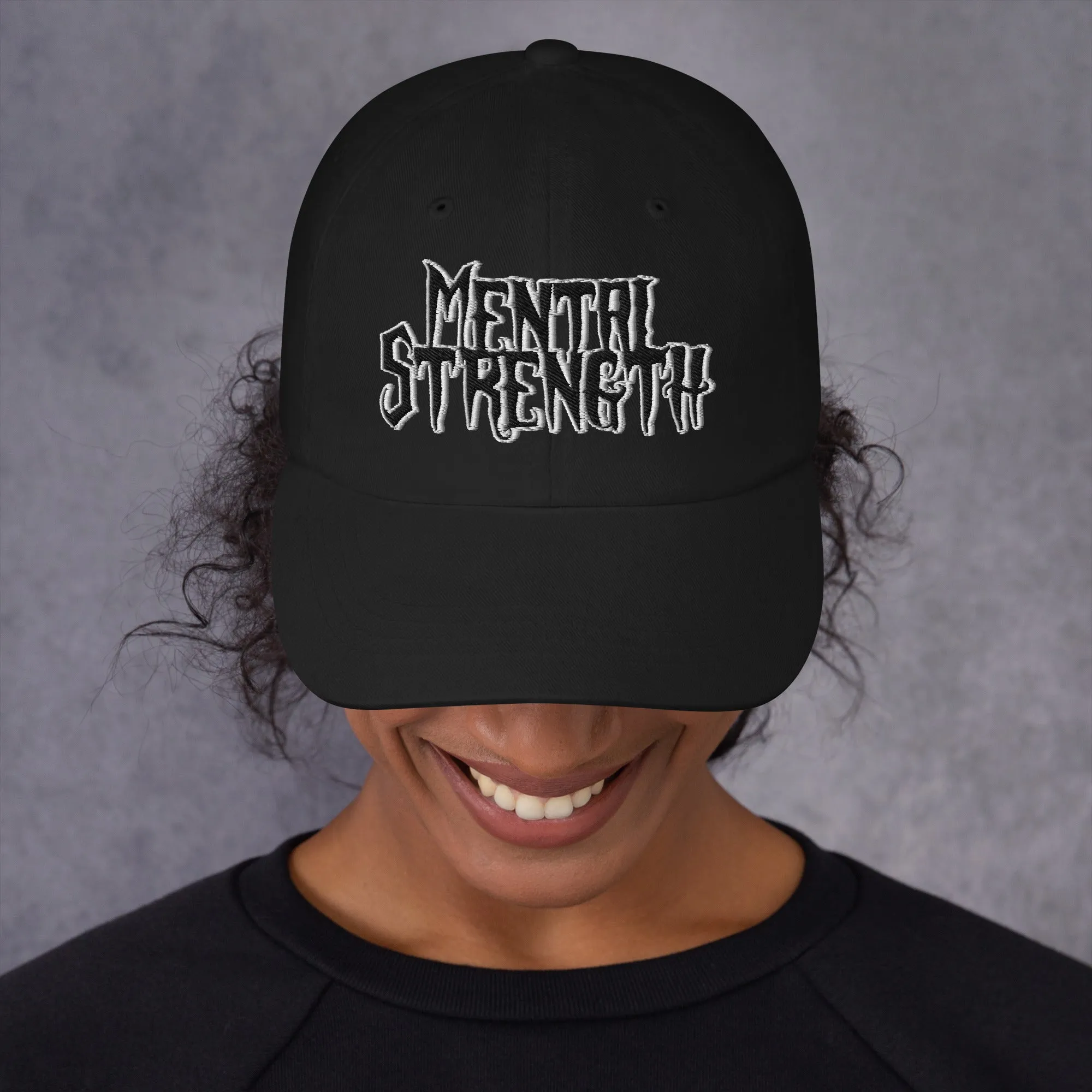 Mental Strength Silent Power Dad hat