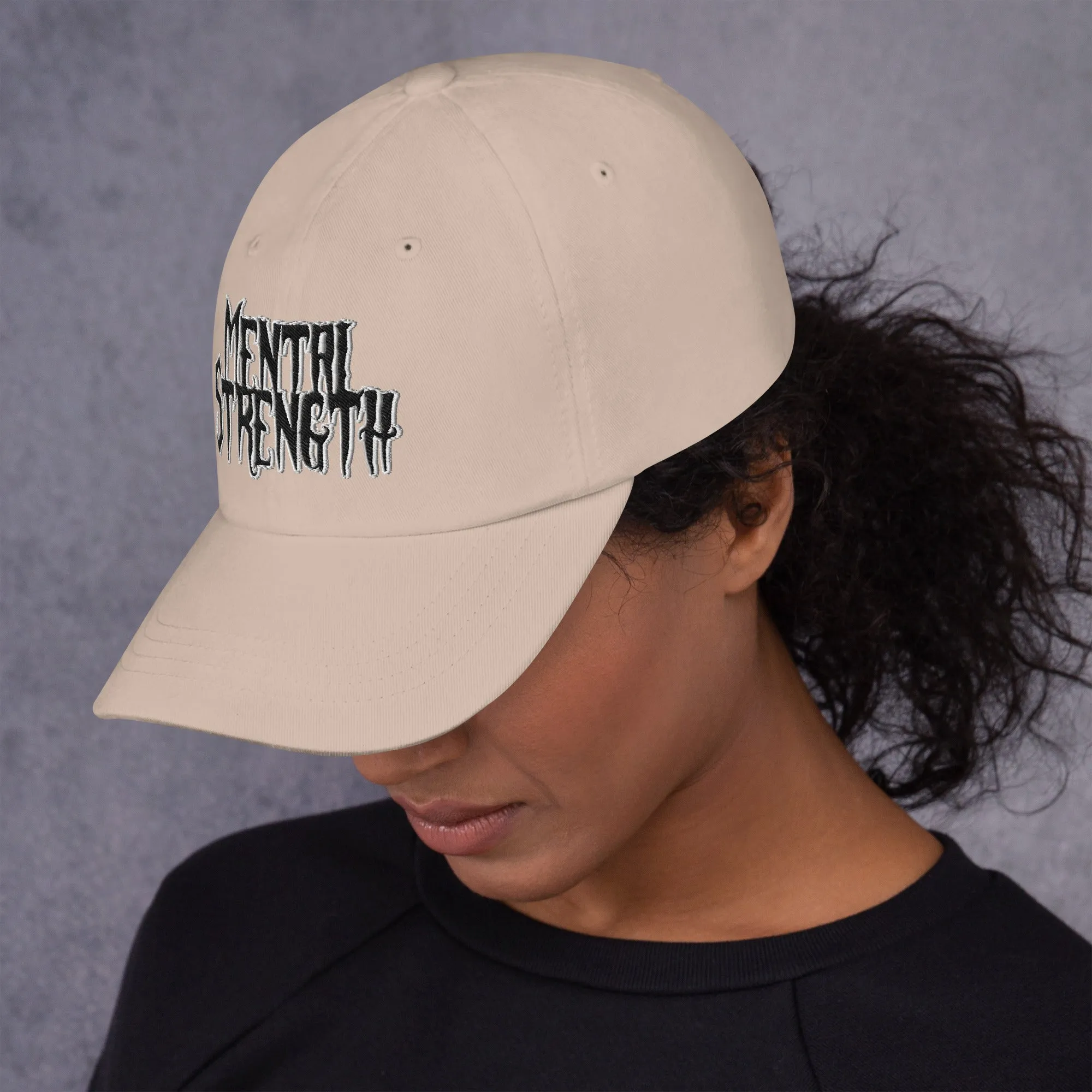 Mental Strength Silent Power Dad hat