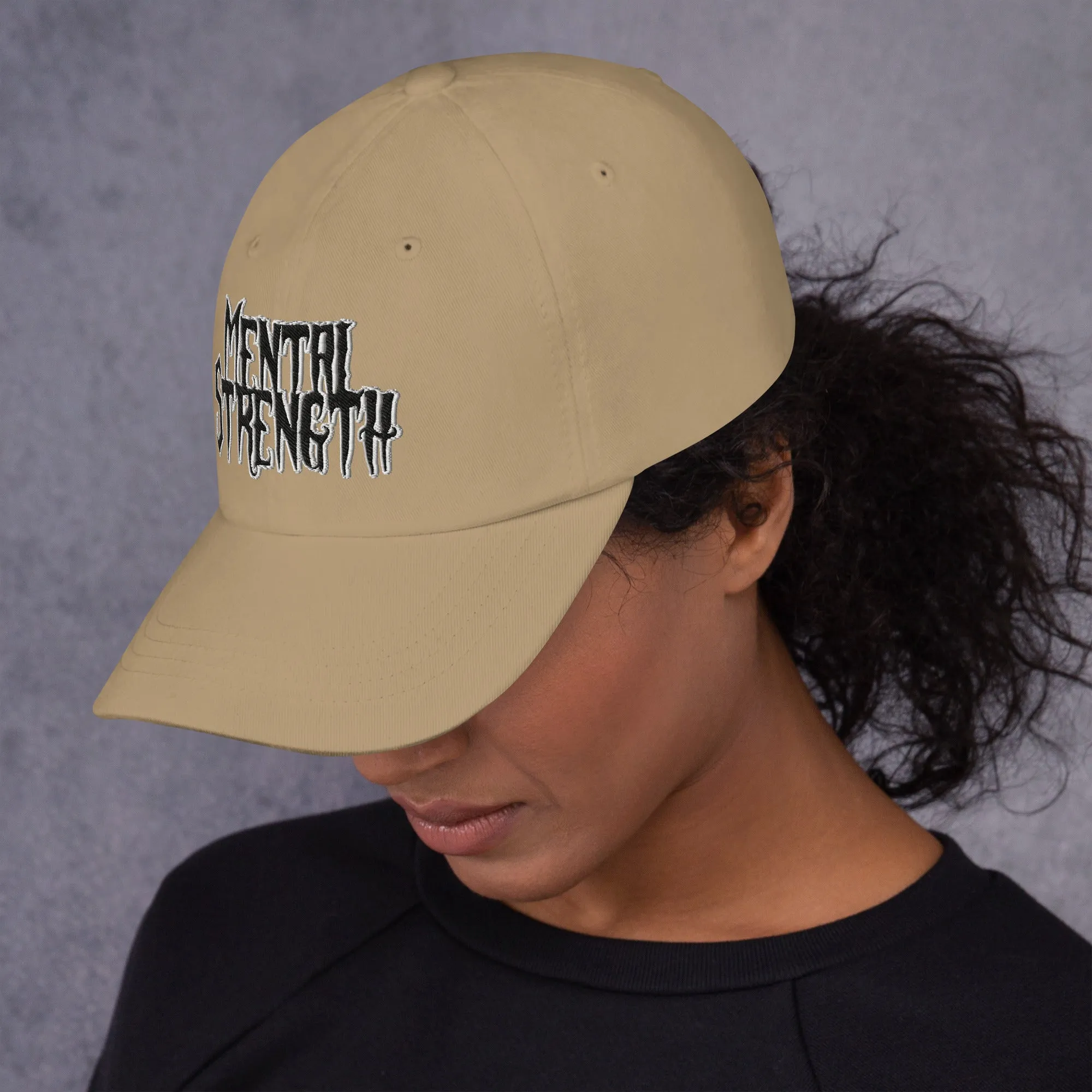 Mental Strength Silent Power Dad hat