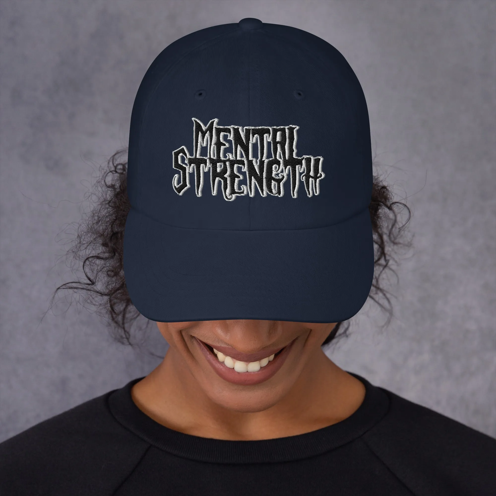 Mental Strength Silent Power Dad hat