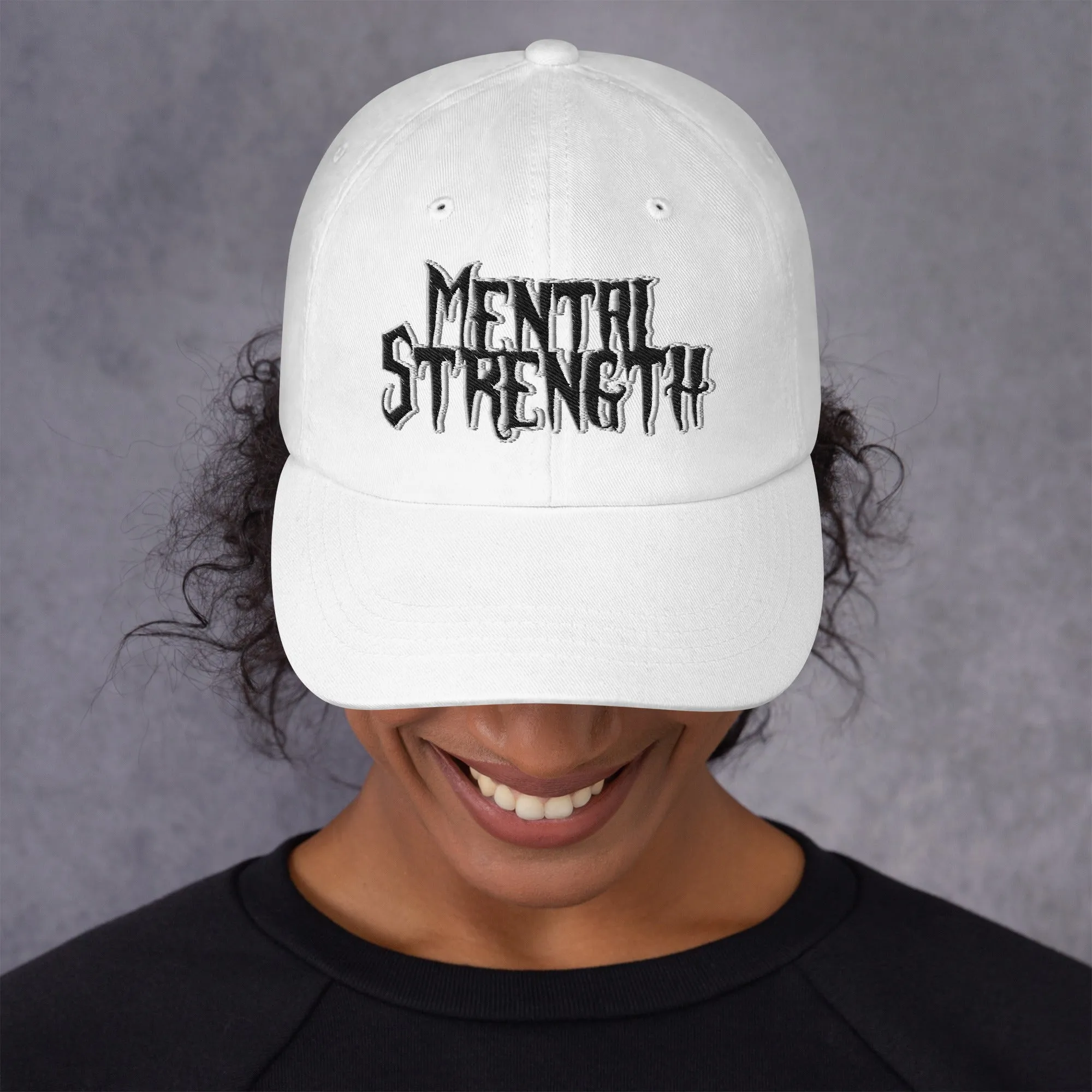 Mental Strength Silent Power Dad hat