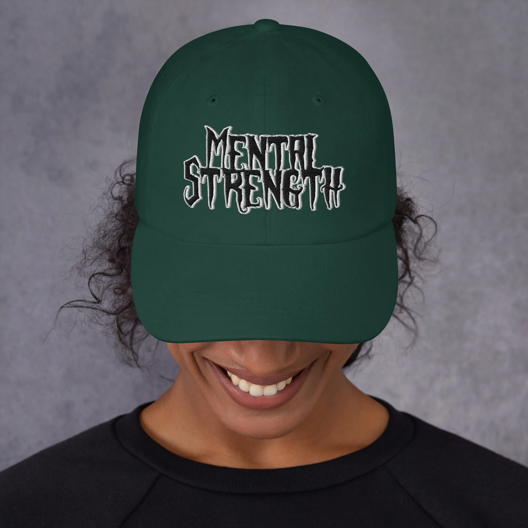 Mental Strength Silent Power Dad hat