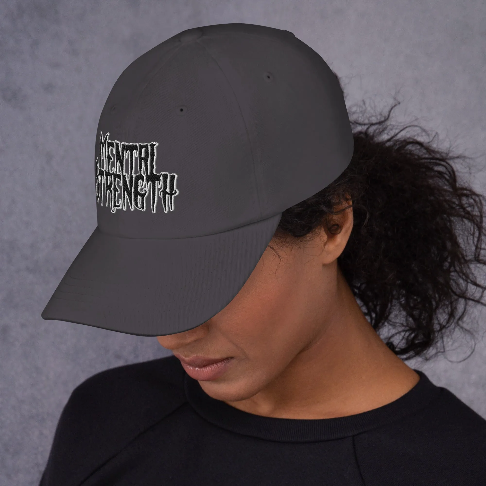 Mental Strength Silent Power Dad hat