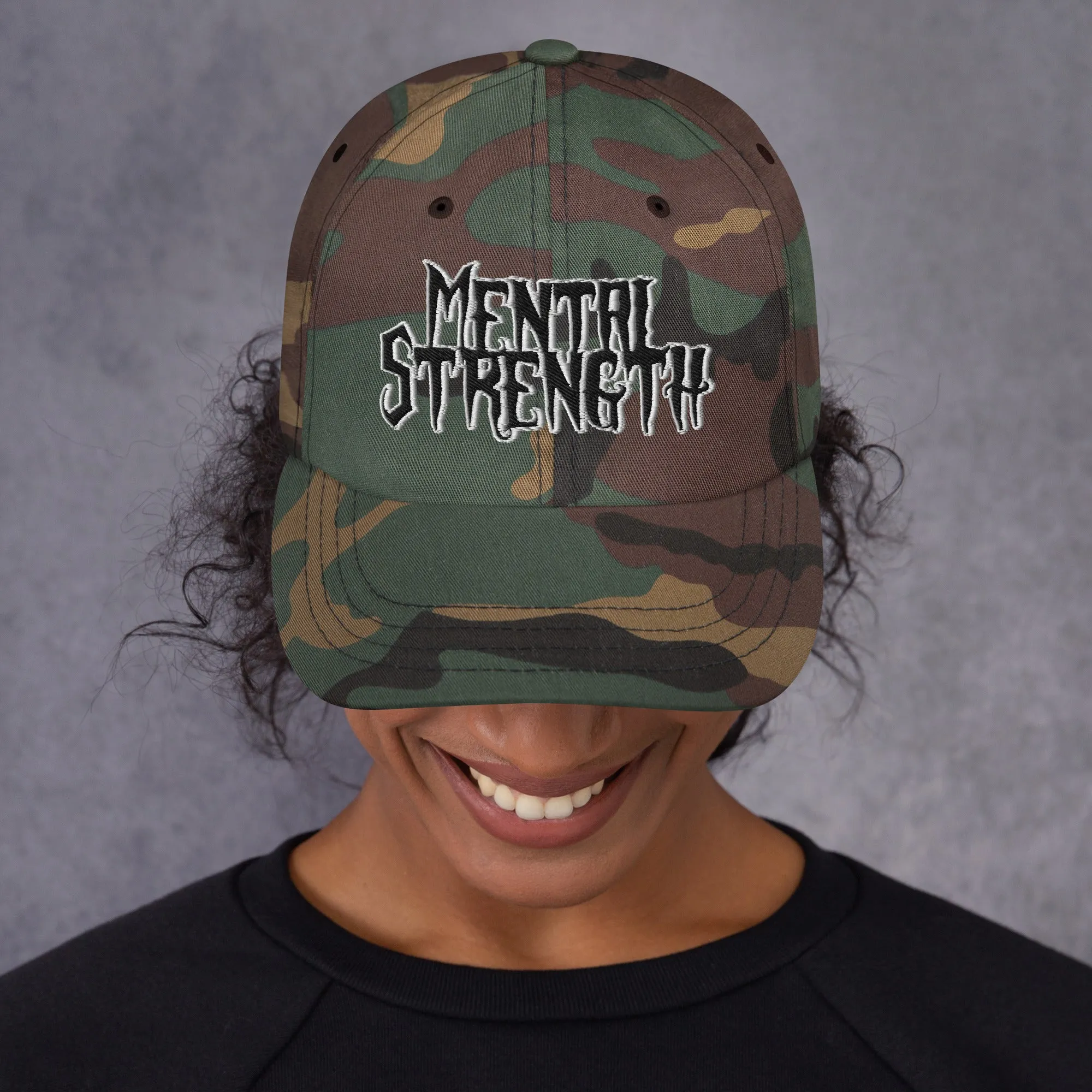 Mental Strength Silent Power Dad hat