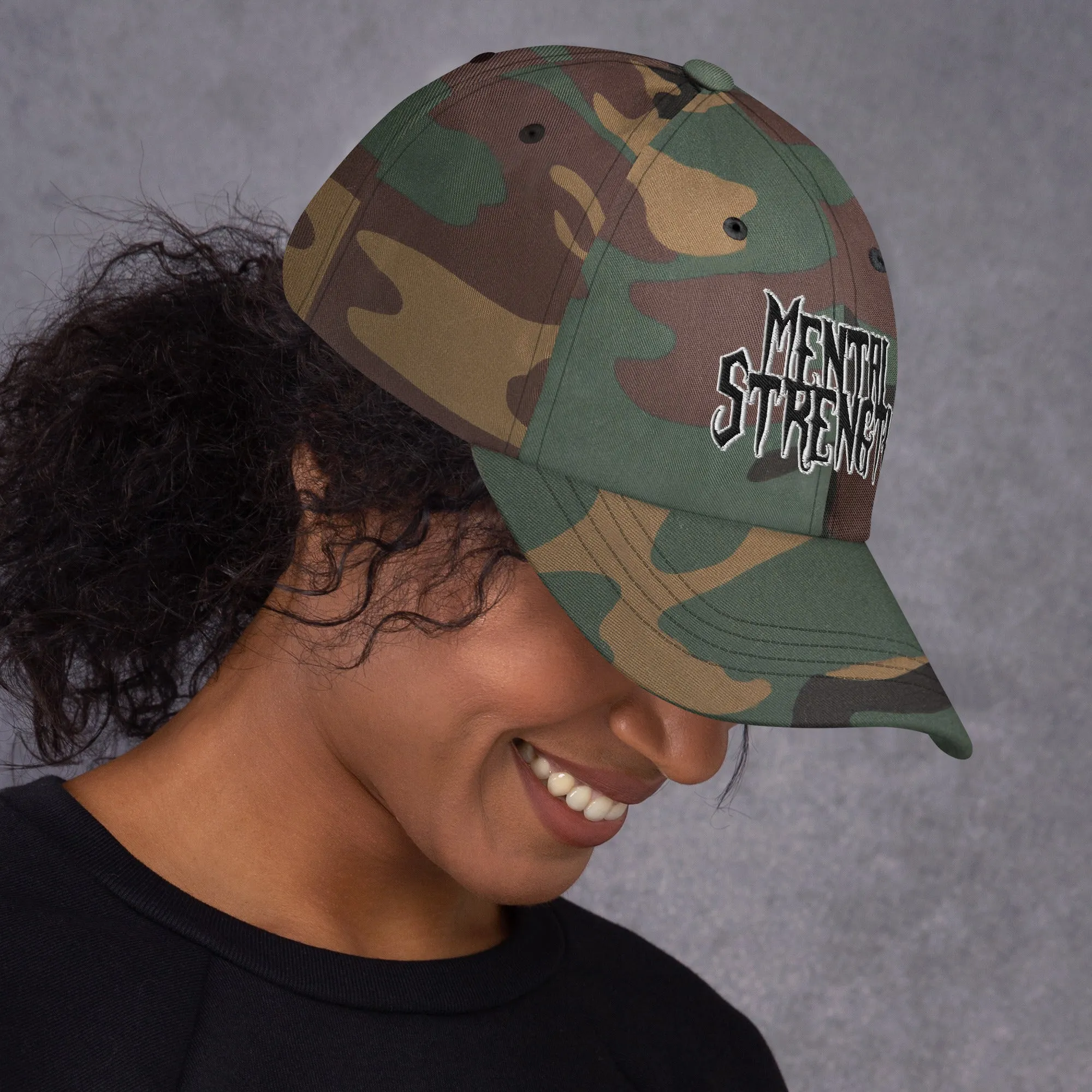 Mental Strength Silent Power Dad hat