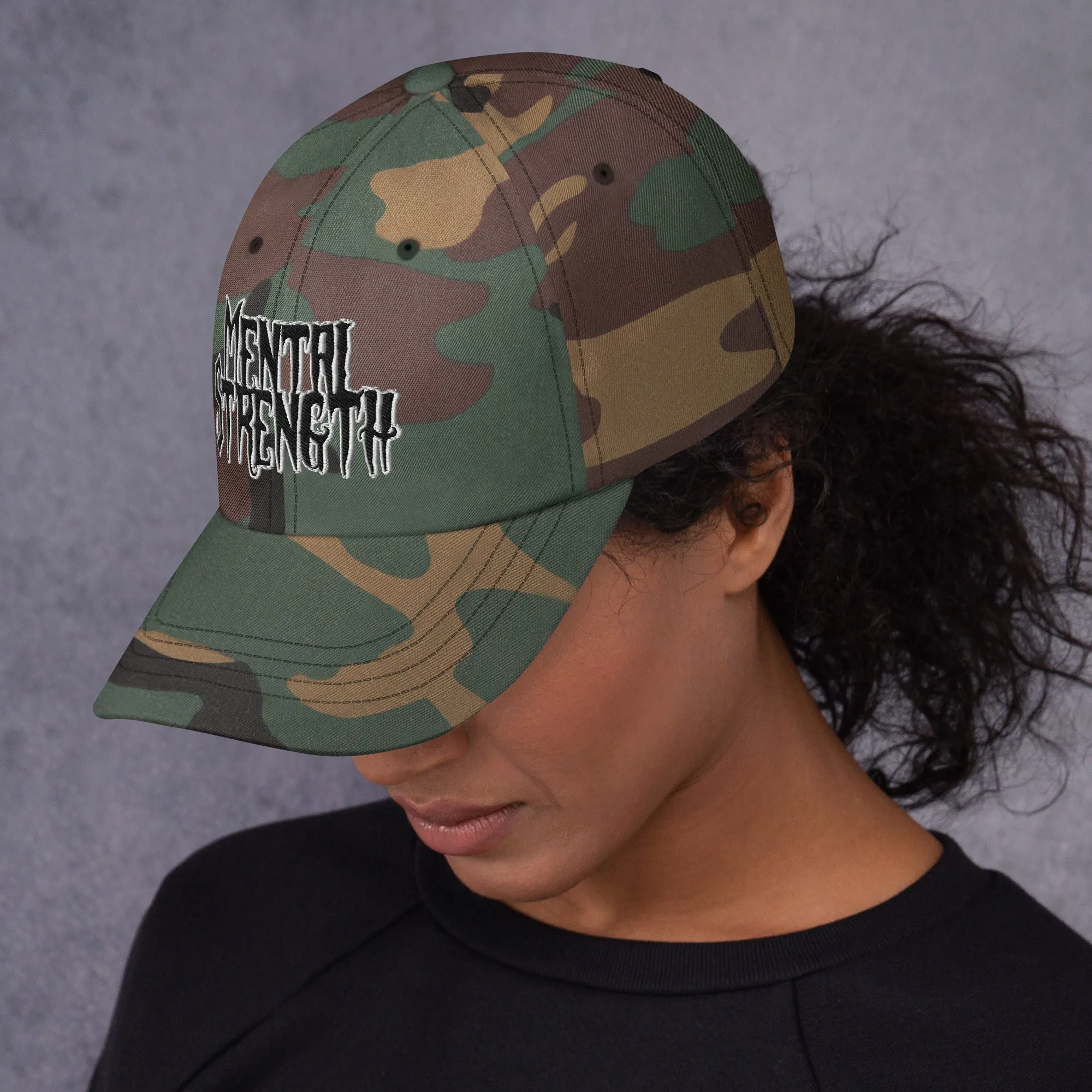 Mental Strength Silent Power Dad hat