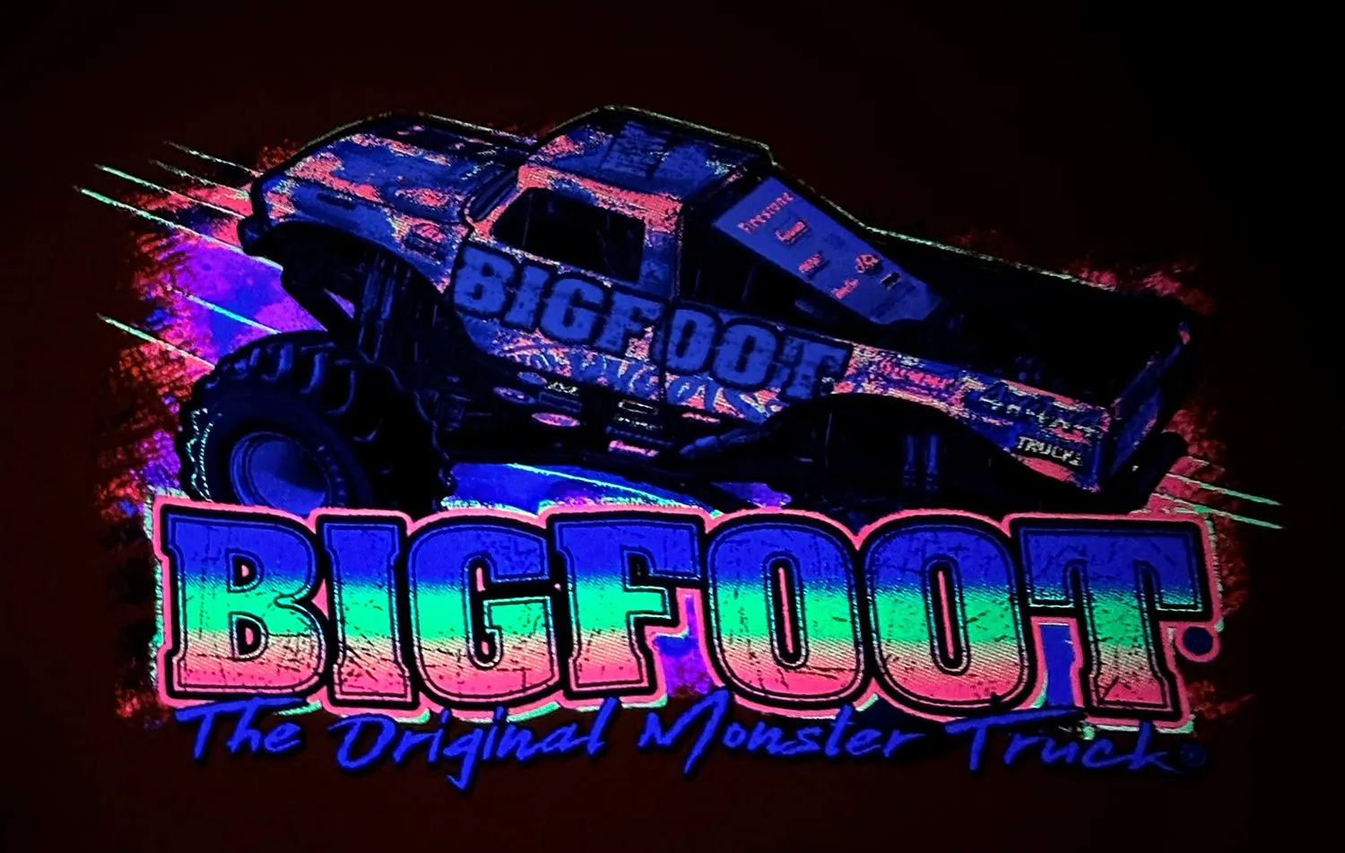 Orange Youth BIGFOOT Hoodie With Fluorescent Colors
