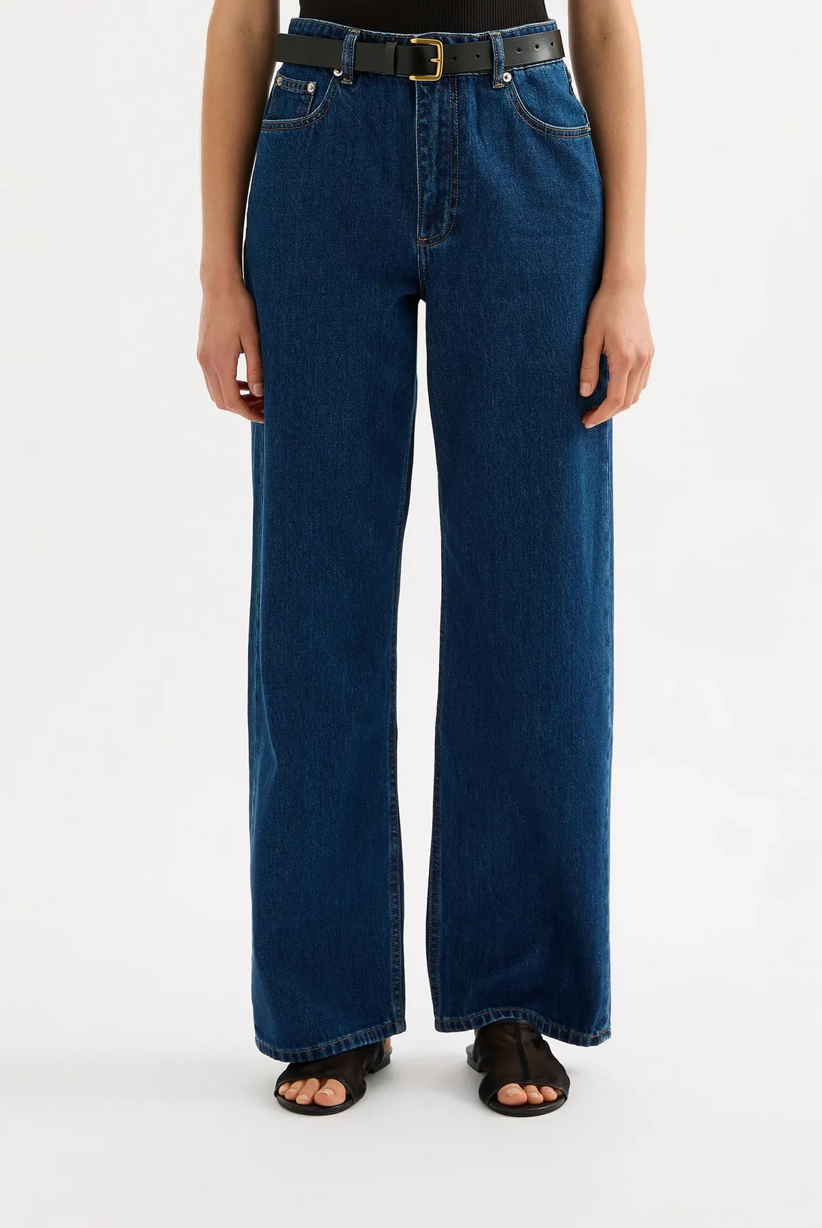 ORGANIC RELAXED LEG JEAN | FORCE BLUE