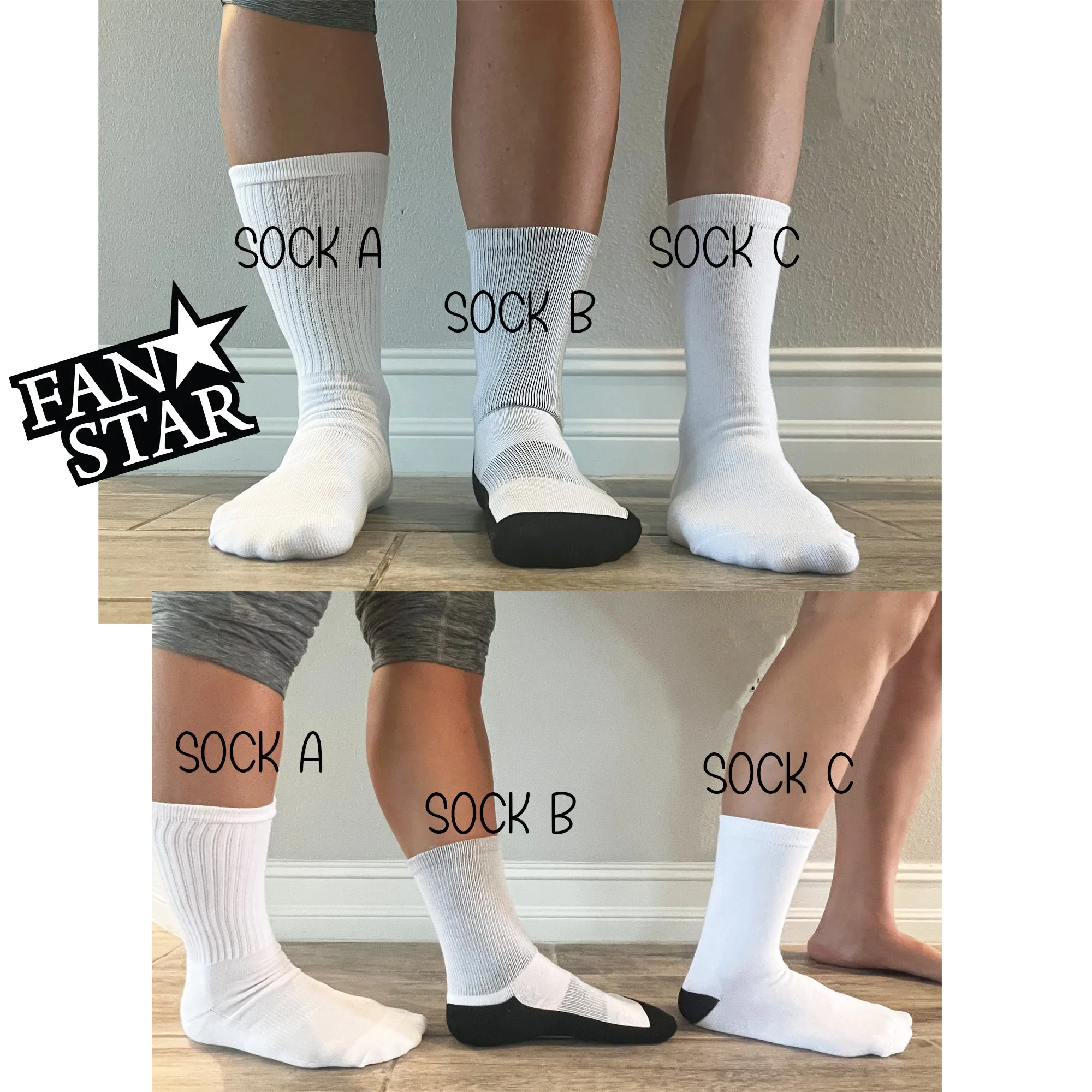 Personalized Lacrosse Crew Socks
