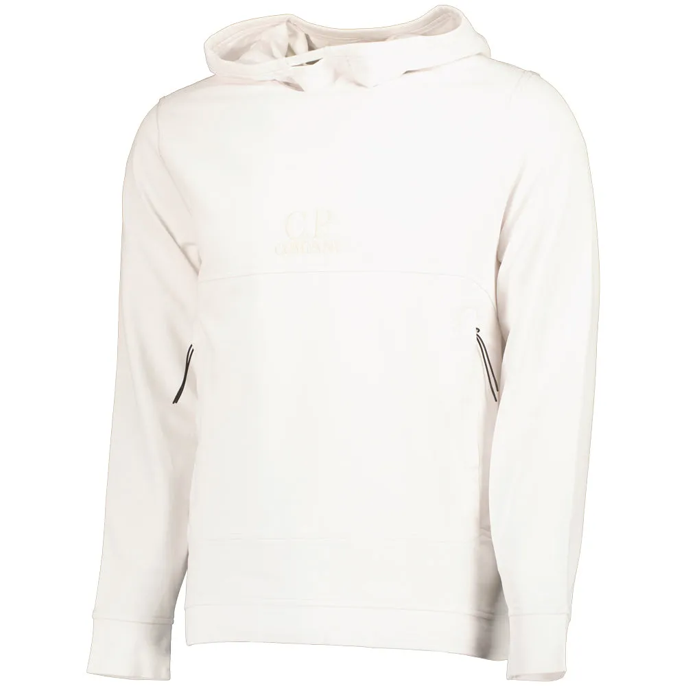 Plated Light Fleece Embroidered Logo Hoodie