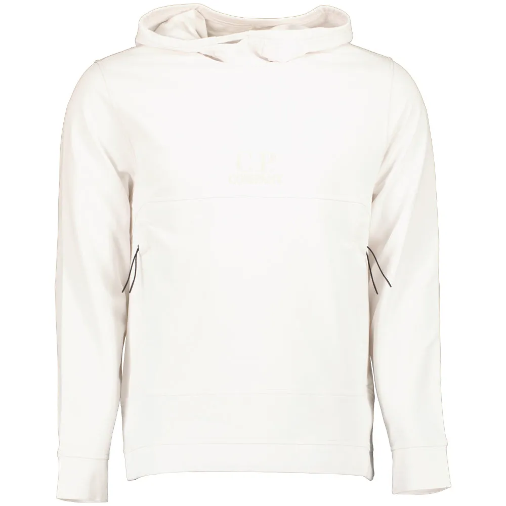Plated Light Fleece Embroidered Logo Hoodie