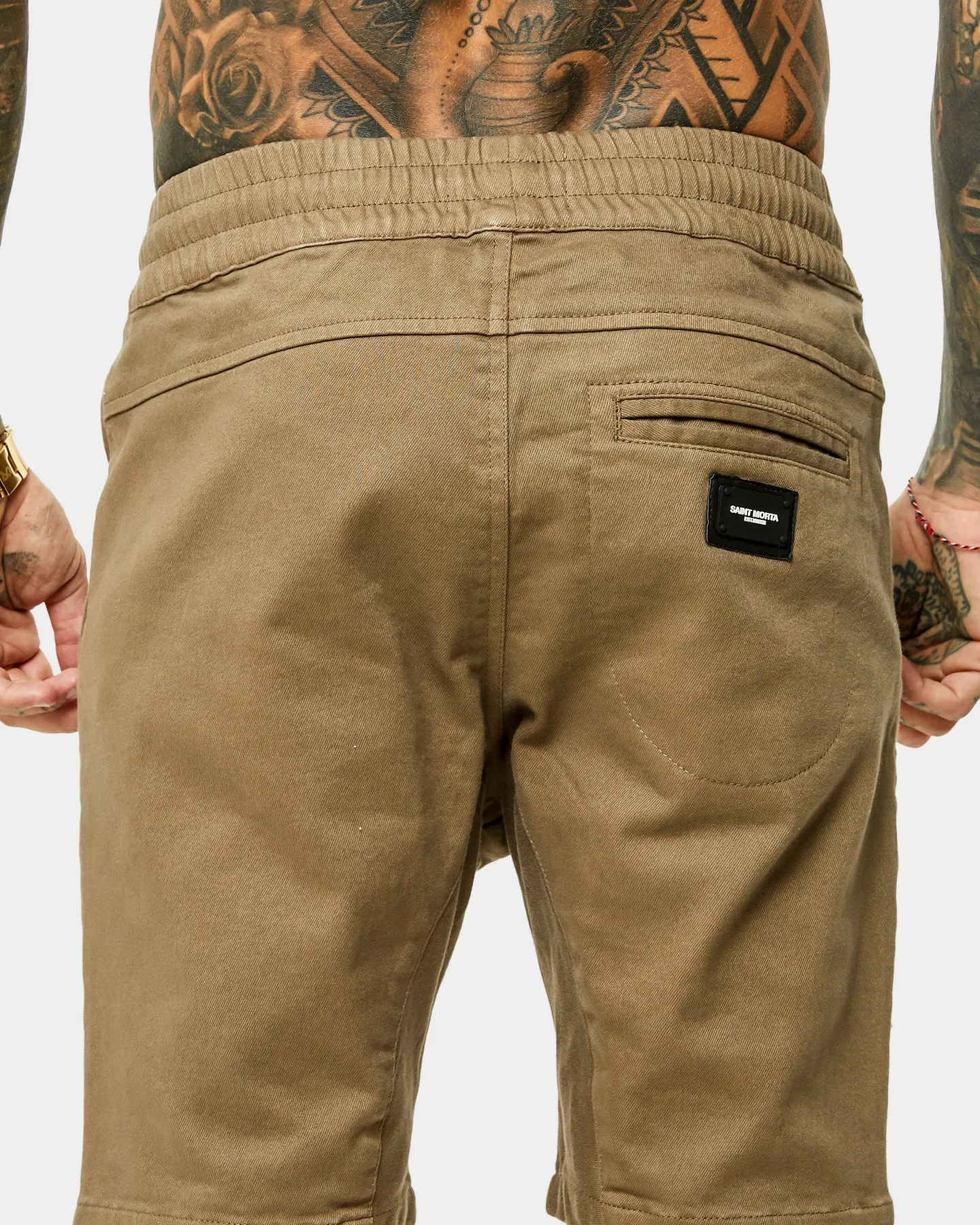 Saint Morta Annex Denim Shorts Brown
