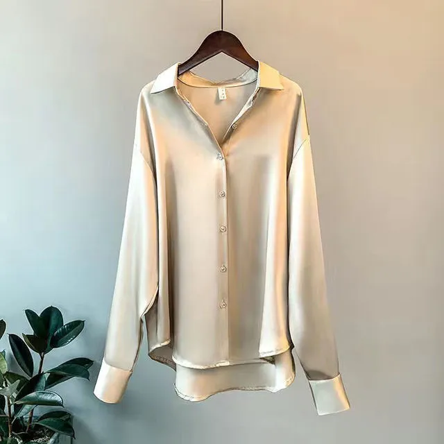 Sophia | Satin Women's Shirt