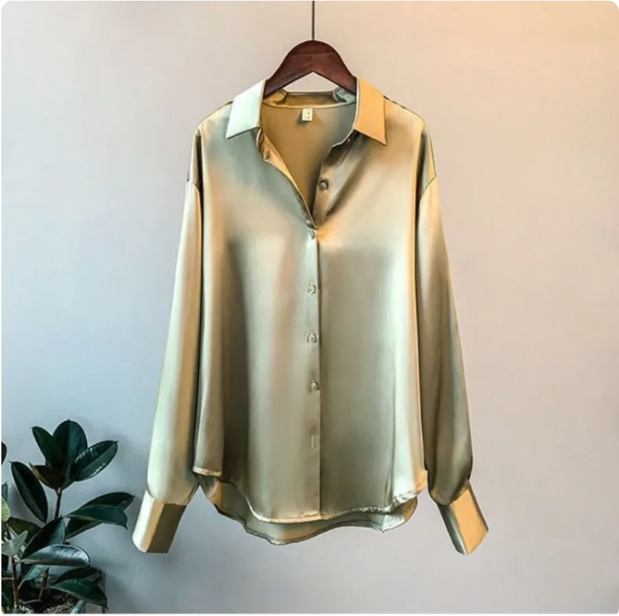 Sophia | Satin Women's Shirt