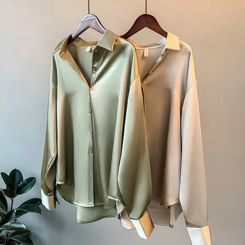 Sophia | Satin Women's Shirt