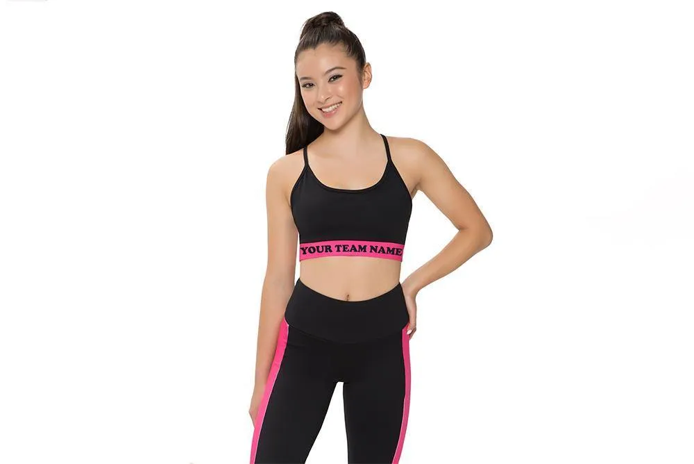 Swirls Popcolour Racer Strap Crop
