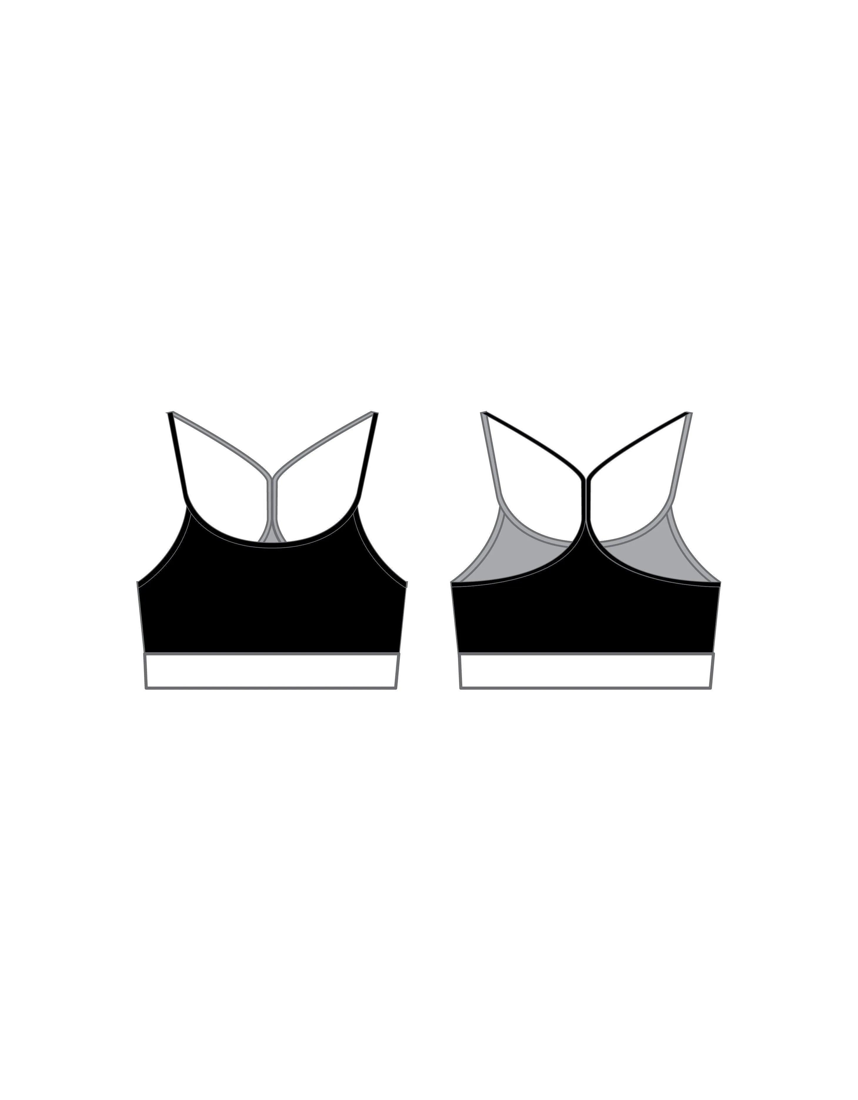 Swirls Popcolour Racer Strap Crop