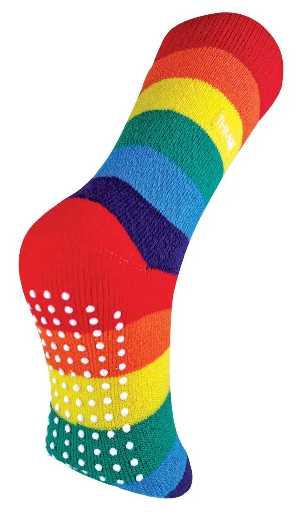 THMO - Rainbow Slipper Socks (6-11 UK)