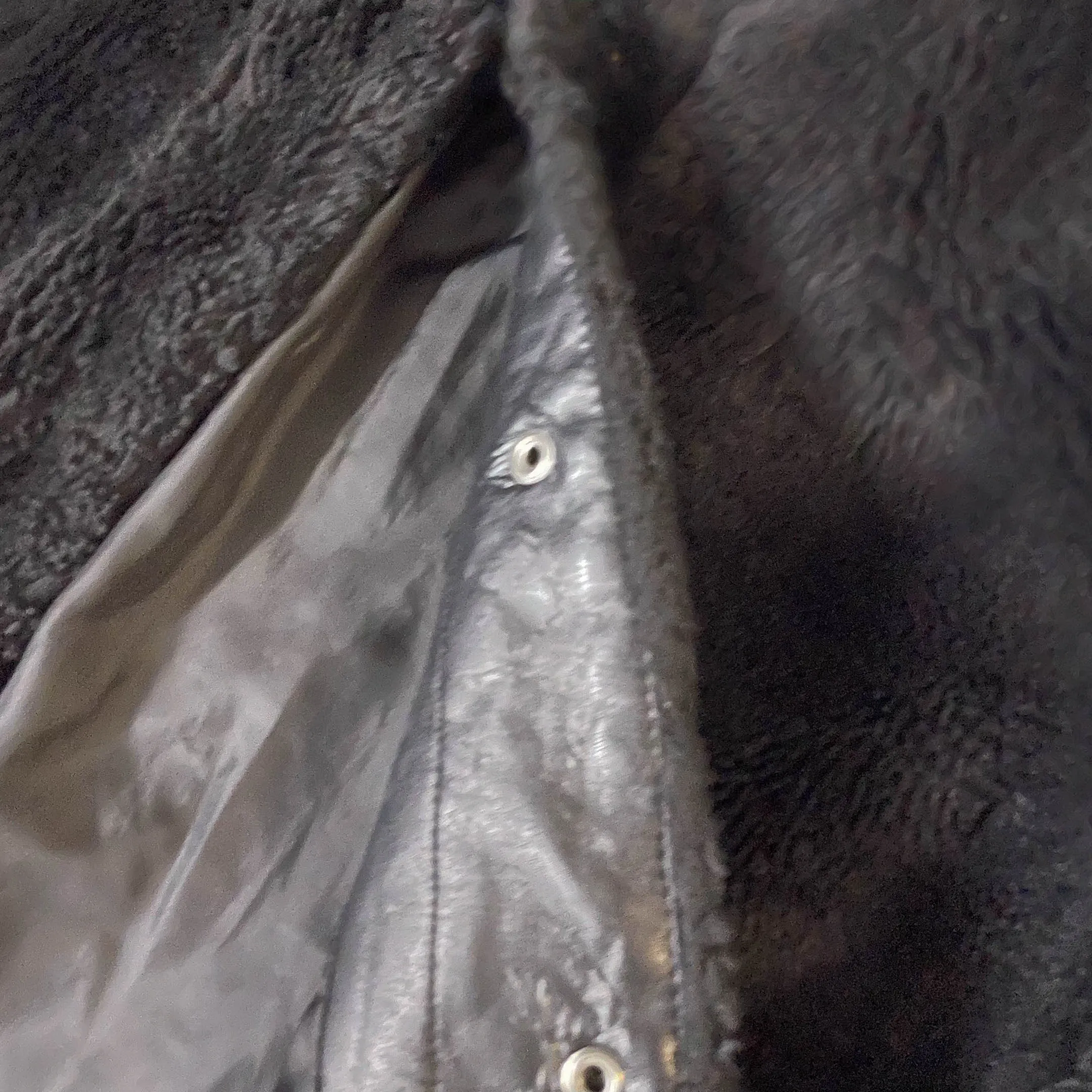 Vintage Only Women's black Faux fur jacket in M|L25 W22|SKU 3828