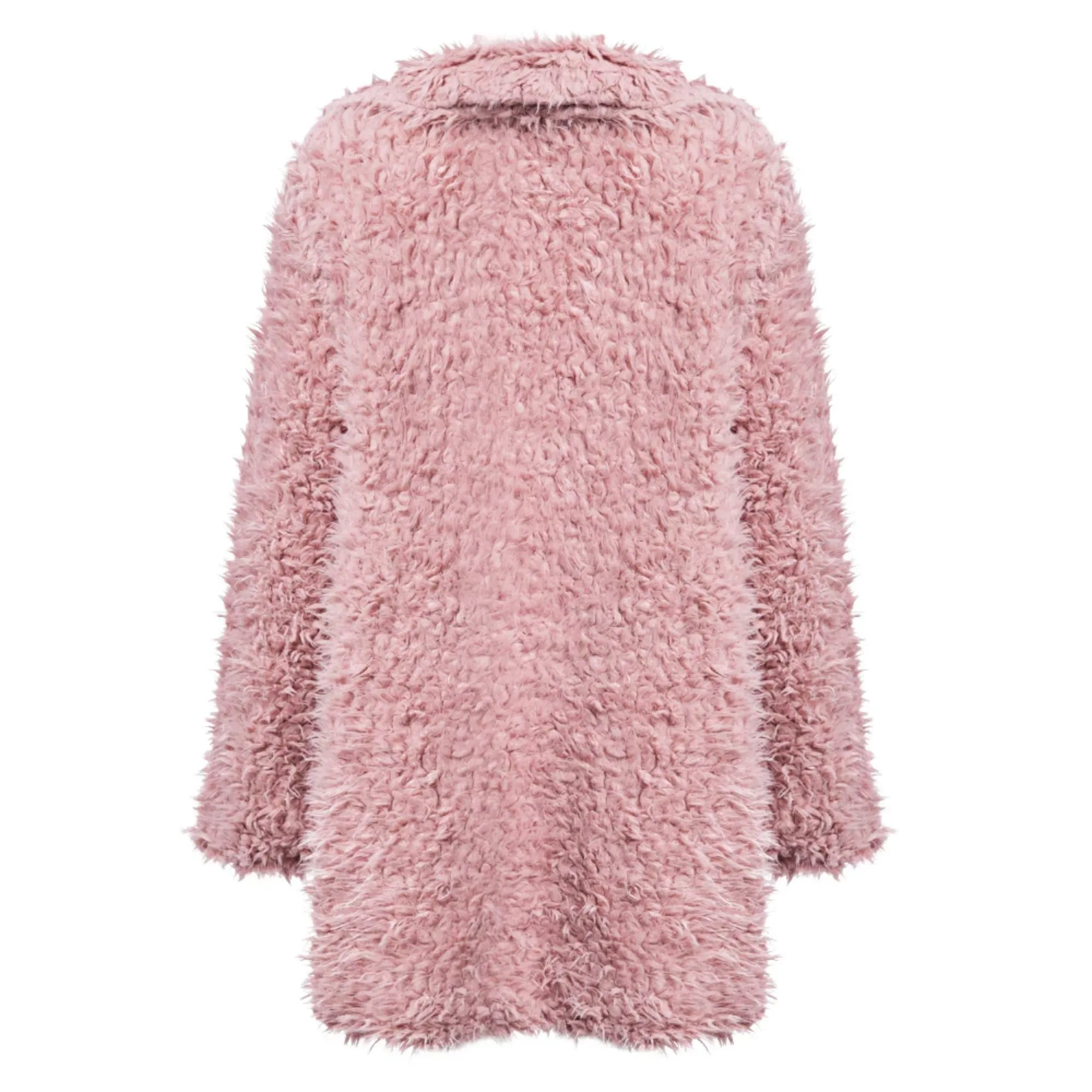 Women's Faux Fur Long-Sleeved High-Waist Coat