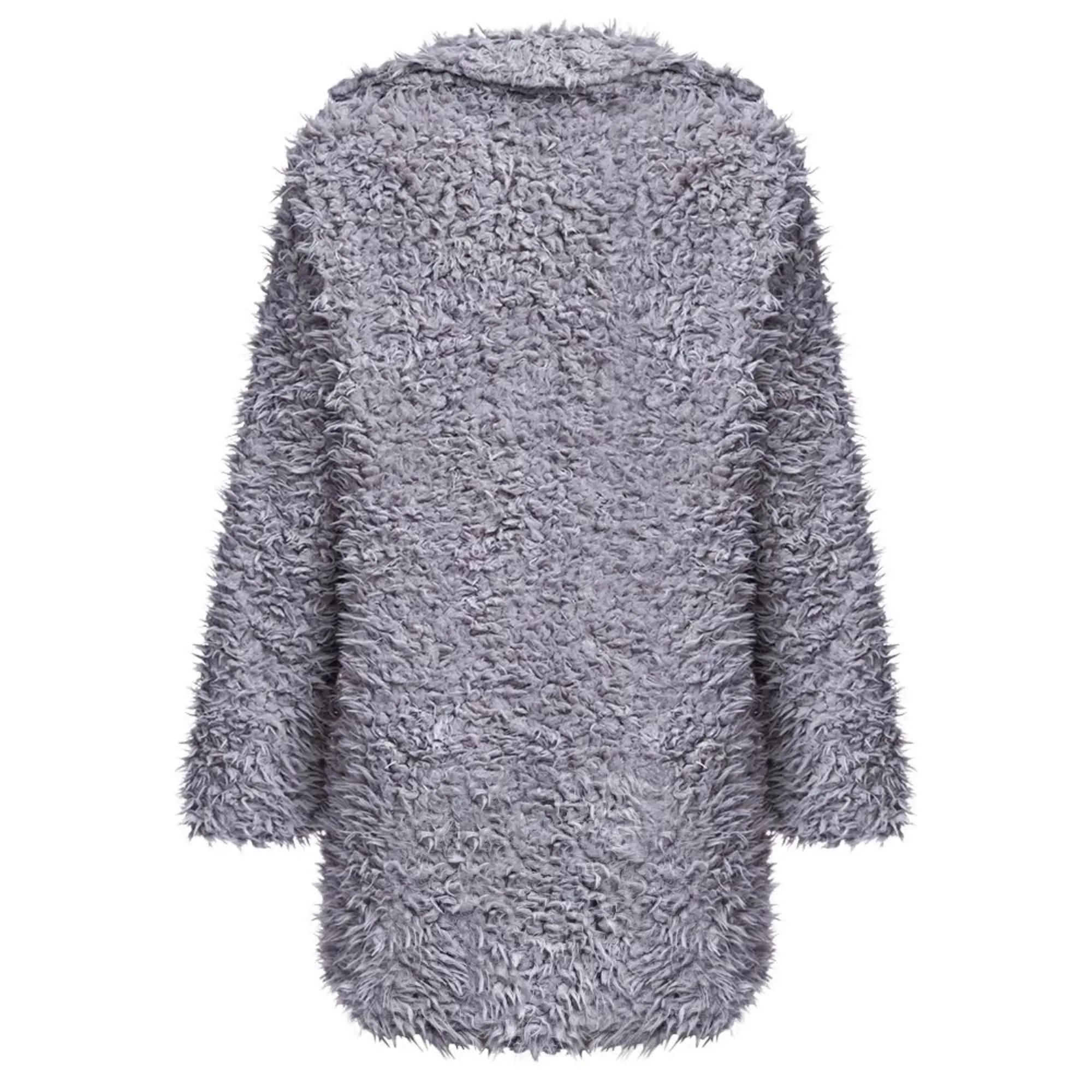 Women's Faux Fur Long-Sleeved High-Waist Coat